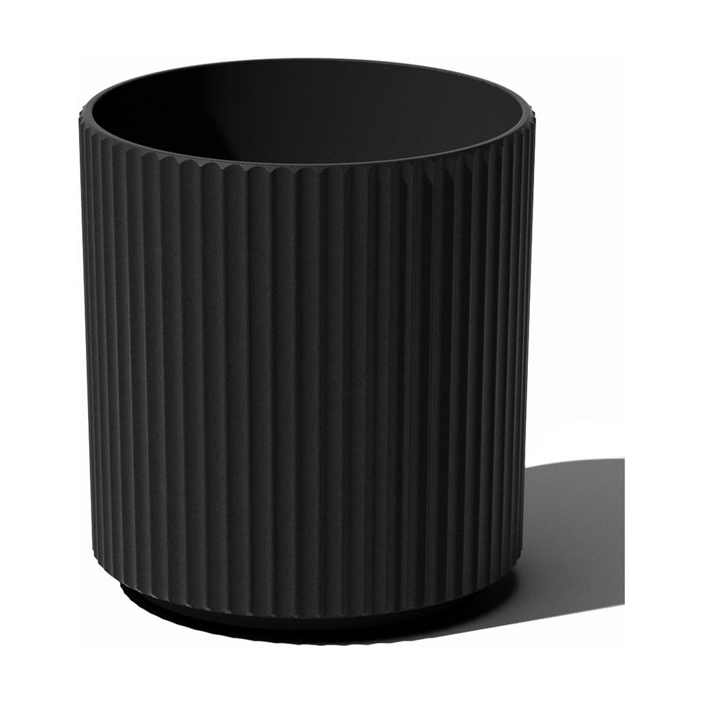 Veradek Demi Series Planter - Large Round Outdoor Planter | Made From a Durable Plastic-Stone Composite With