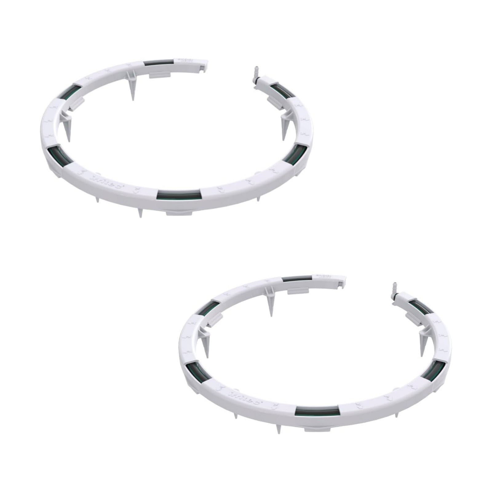 10 Pack - Premium Hevy Duty Drip Irrigation Watering Ring for 1/8" .125 Inch Tubing, Halo, Circle, Great for Greenhouse