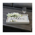 Elegant Designs HG2000-GGH Decorative Wood Serving Tray w/Handles, 15.50" x 12", Gather (Pack of 4)