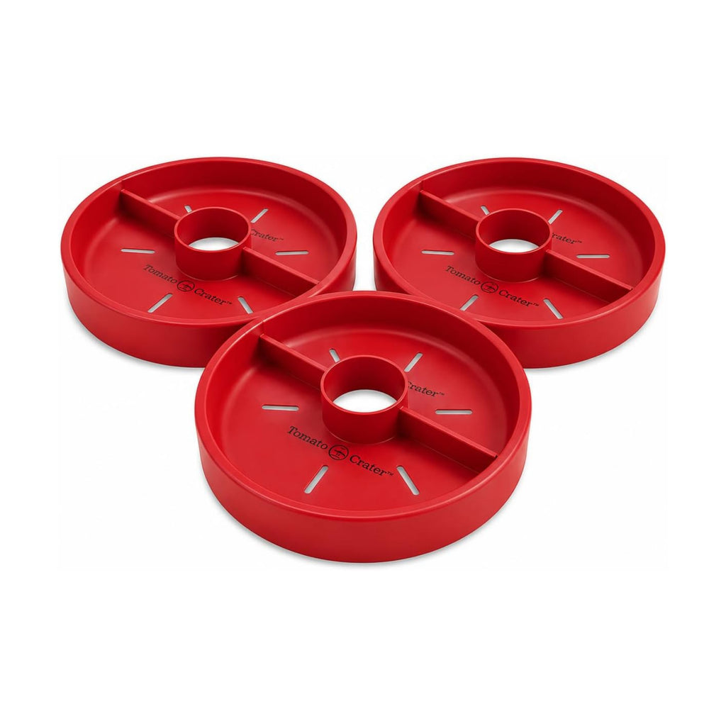 Tomato Crater® Root-Zone Watering Ring for Tomatoes & Vegetables | Made in USA Snap-Together Base | Reduces Runoff