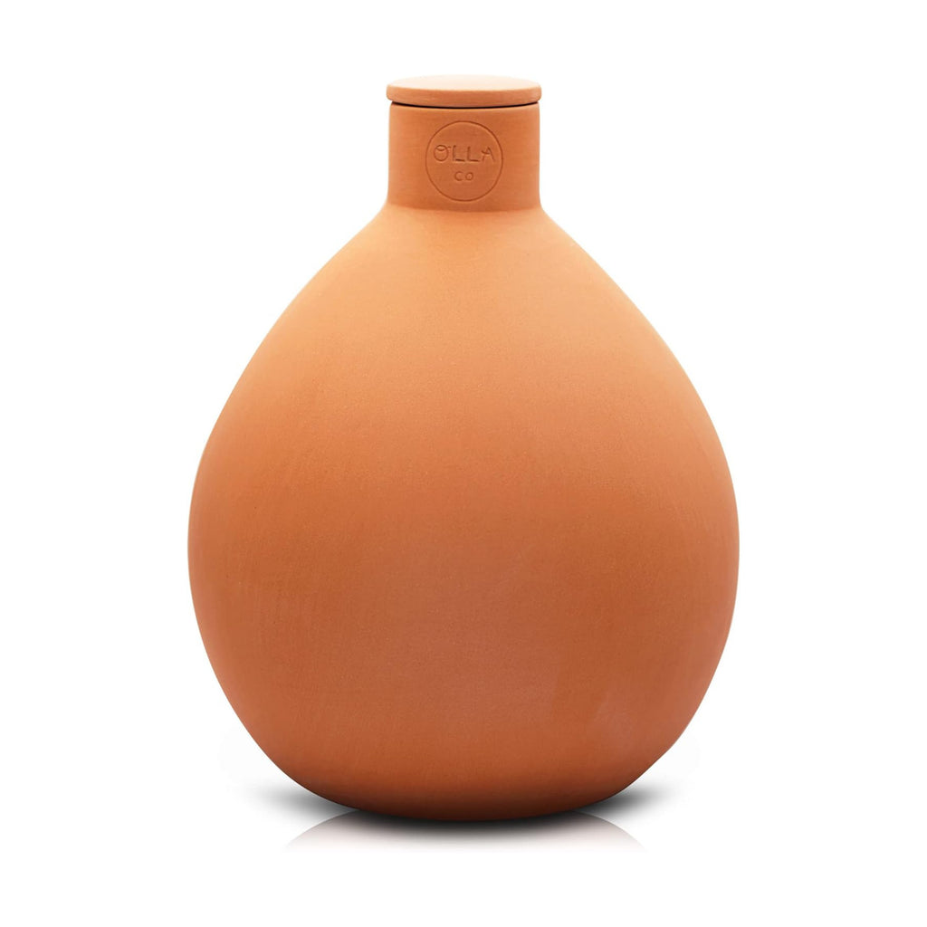 Olla Watering Pot with Lid, Terracotta Self Watering Large | Waters plants up to 3 ft in diameter; for gardens, raised