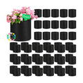 Nuanchu 50 Packs Grow Bags Small Aeration Fabric Pots Nonwoven Garden Bags Grow Pots Planter with 50 Pcs Plant Labels
