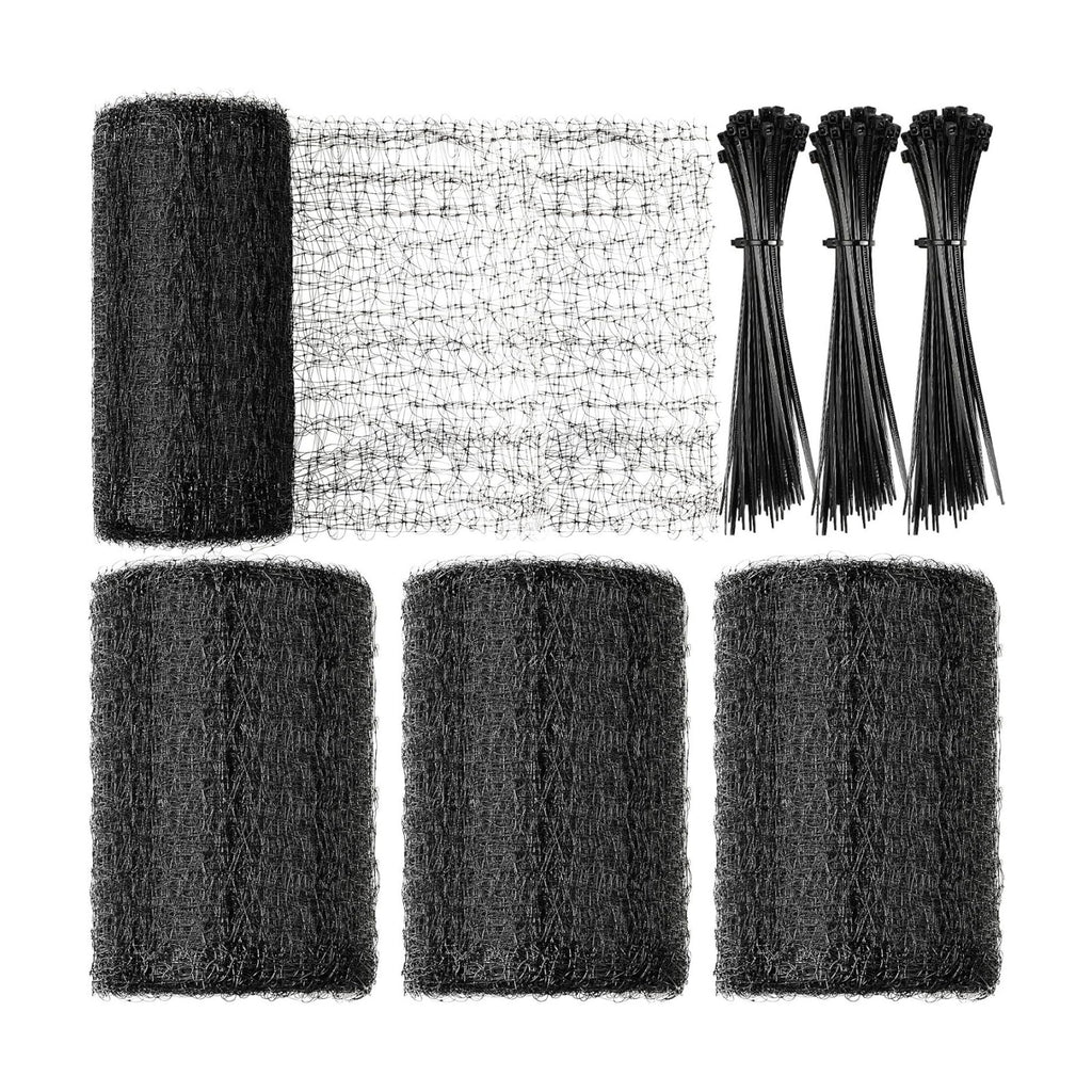 Woanger 3 Pack Deer Fence Netting Bird Netting Garden Net with 150 Pcs Cable Ties for Bird Protect Plants, Vegetables