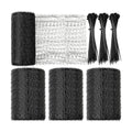 Woanger 3 Pack Deer Fence Netting Bird Netting Garden Net with 150 Pcs Cable Ties for Bird Protect Plants, Vegetables