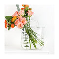 Glass Purse Vase with Handle – 10 Inch Handmade Clear Glass Handbag Vase, Multifunctional Centerpiece for Flowers, Fish Tank, or Home Decor, Table, Bedroom, Kitchen, and Events