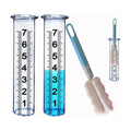 JMBay rain Gauge Replacement Tube Glass, 7 inch Glass rain Gauge Replacement Tube with Lip, rain Gauge Tube Outdoor for Yard Garden, with Clean Tube Brush, Best Rated,2 Packs