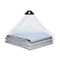 Reflective Aluminet Shade Cloth with Grommets,90% Aluminum Shade Cloth - for Cars,Outdoor Shade Cover for Patio