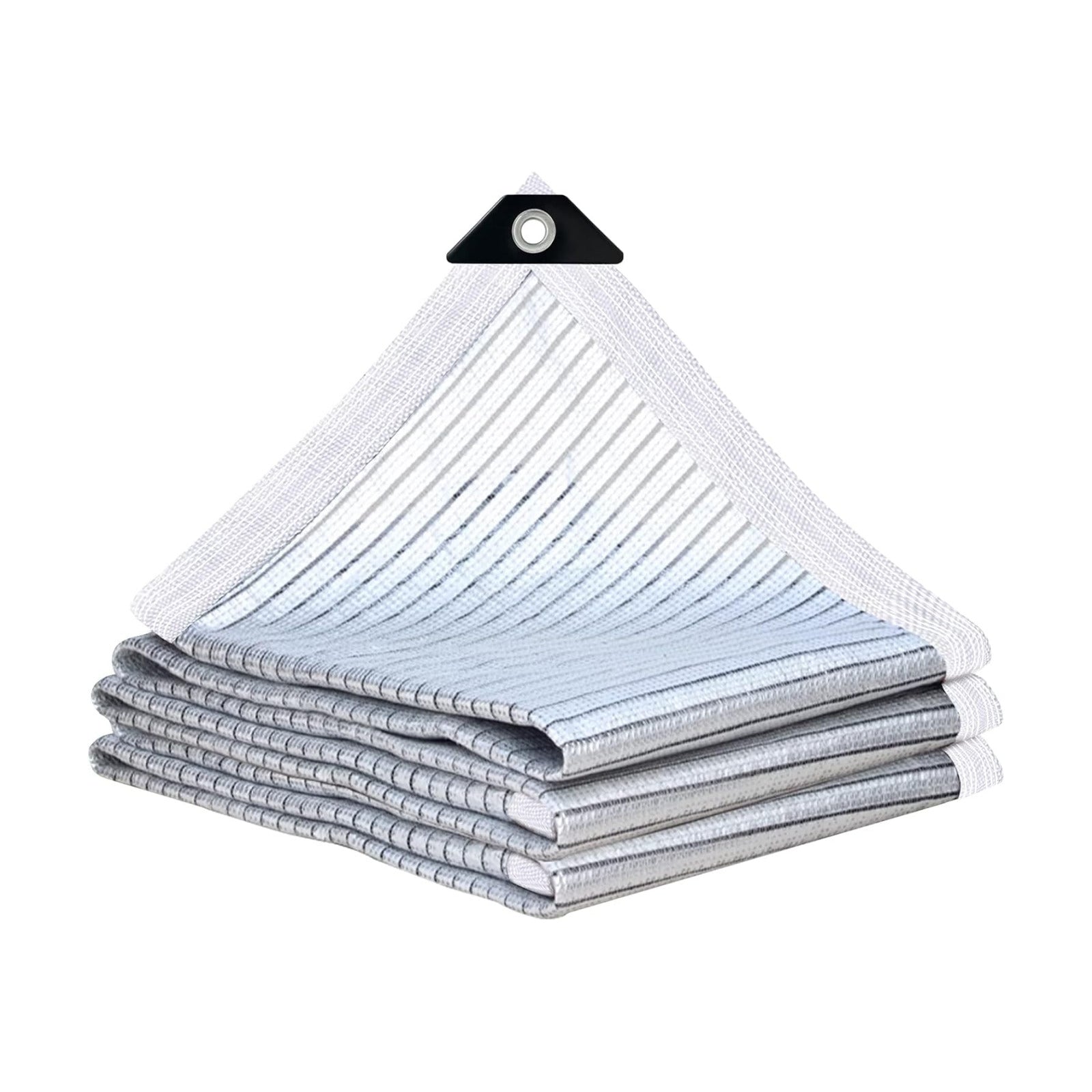 Reflective Aluminet Shade Cloth with Grommets,90% Aluminum Shade Cloth - for Cars,Outdoor Shade Cover for Patio