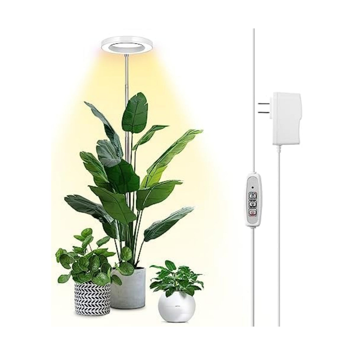 LBW 6.3" Grow Light, 72 LEDs Full Spectrum Grow Lights for Indoor Plants