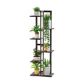 DolceLuna Plant Stand Indoor 6 Tier, Bamboo Plant Shelf Corner Flower Rack | Elegant 46 Inch Tall for Multiple Plants