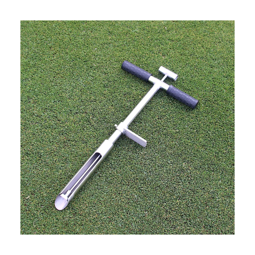 Soil Sample Probe 20” with Ejector and Foot Pedal,Soil Probe Stainless Steel T-Style Handle Soil Test Kit,Soil Probe