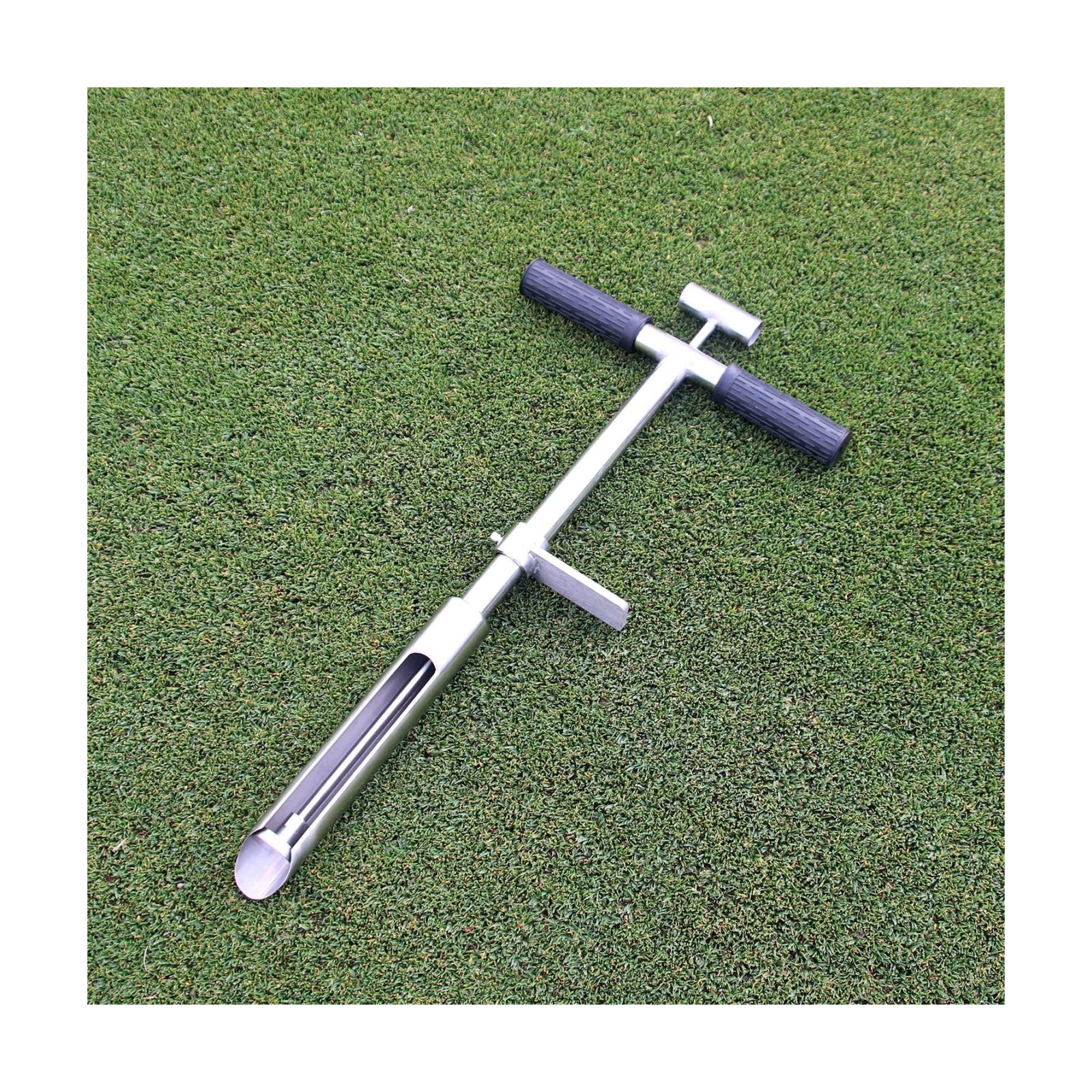 Soil Sample Probe 20” with Ejector and Foot Pedal,Soil Probe Stainless Steel T-Style Handle Soil Test Kit,Soil Probe