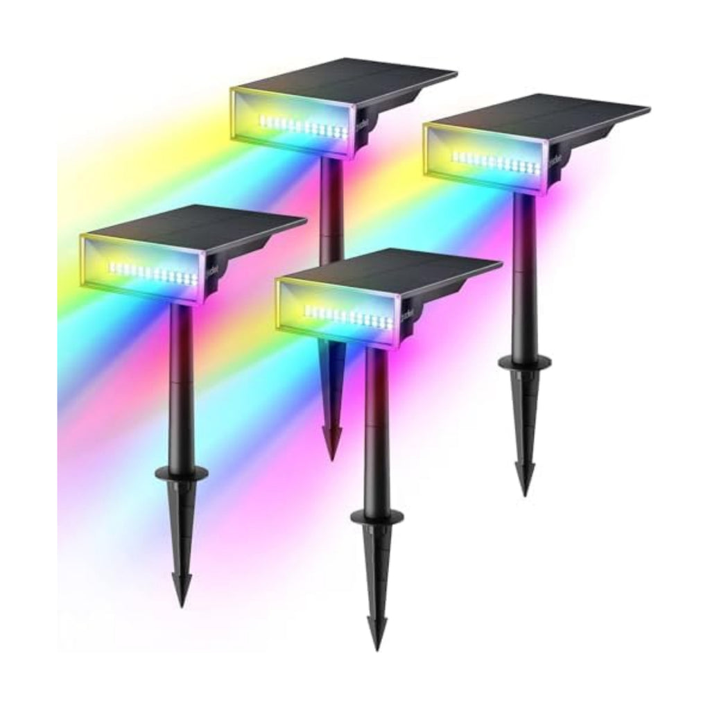 Consciot Solar Spot Lights Outdoor, Halloween Lights, 170° Wide Beam