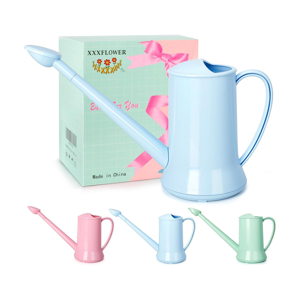 XXXFLOWER 1/2 Gallon Indoor Plant Watering Can Blue 67oz