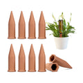 VIVOSUN 10Pcs Self-Watering Spikes, 7 Inch Hexagonal Terracotta Watering Stakes, Auto-Water Device, Planter Insert for