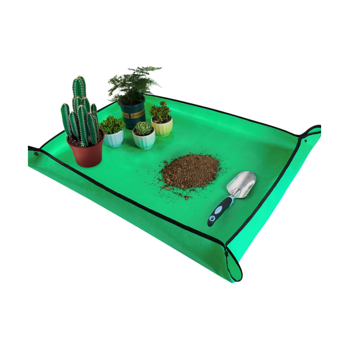 39.5" x 31.5" Large Repotting Mat for Indoor Plants Transplanting Control Mess Table Top Gardener Portable Potting Tray Succulent Potting Garden Mat Gardening Gifts for Women Plant Lady Gifts