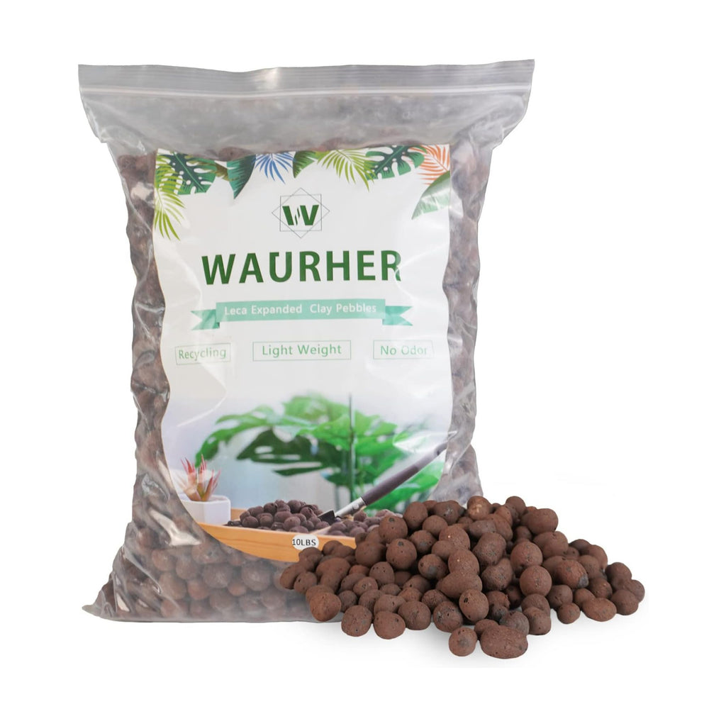 Leca Expanded Clay Pebbles 10LBS Grow Media for Indoor Plants Hydroponic Growing Gardening System Supplies …