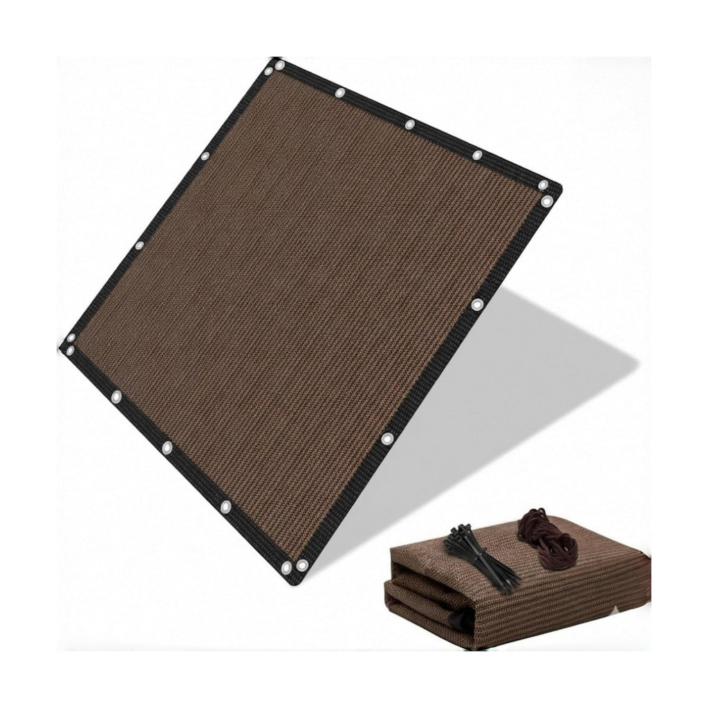 EMERIT 90% Sun Shade Cloth, 10' X 14' Pergola Shade Cover Canopy, 50 MPH Wind-Resistant Tarp with Reinforced Stainless
