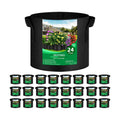 JNYONG 24-Pack 5 Gallon Thickened Non-Woven Grow Bags | Aeration Fabric Pots with Handles