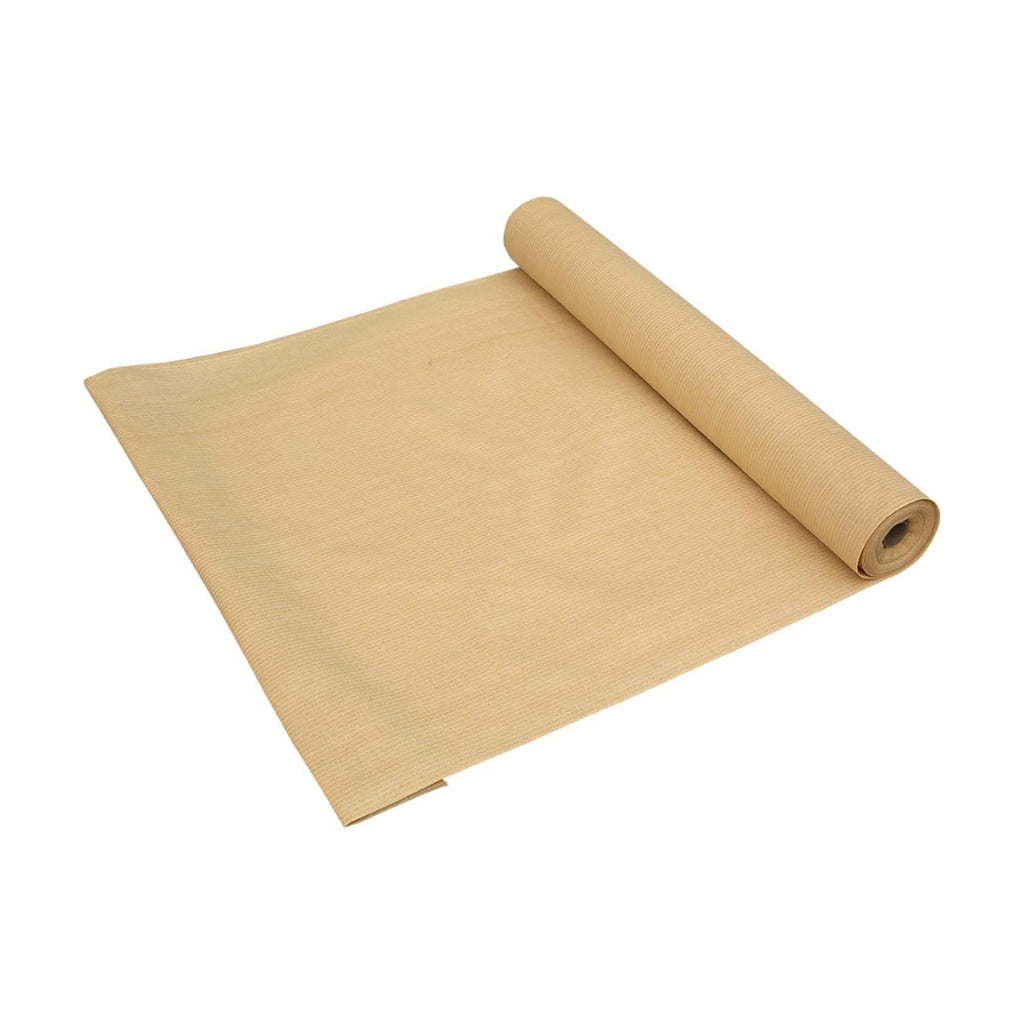 Shatex 90% Sun Shade Fabric, 12x16ft Sun-Block Net Mesh Shade with Clips for Pergola Cover Porch Vertical Screen, Beige