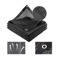 Cliselda 10x50ft Black Shade Cloth w/Grommets for Patio Mesh Tarp Sun Shade | 70% -80% UV Resistant, for Greenhouse
