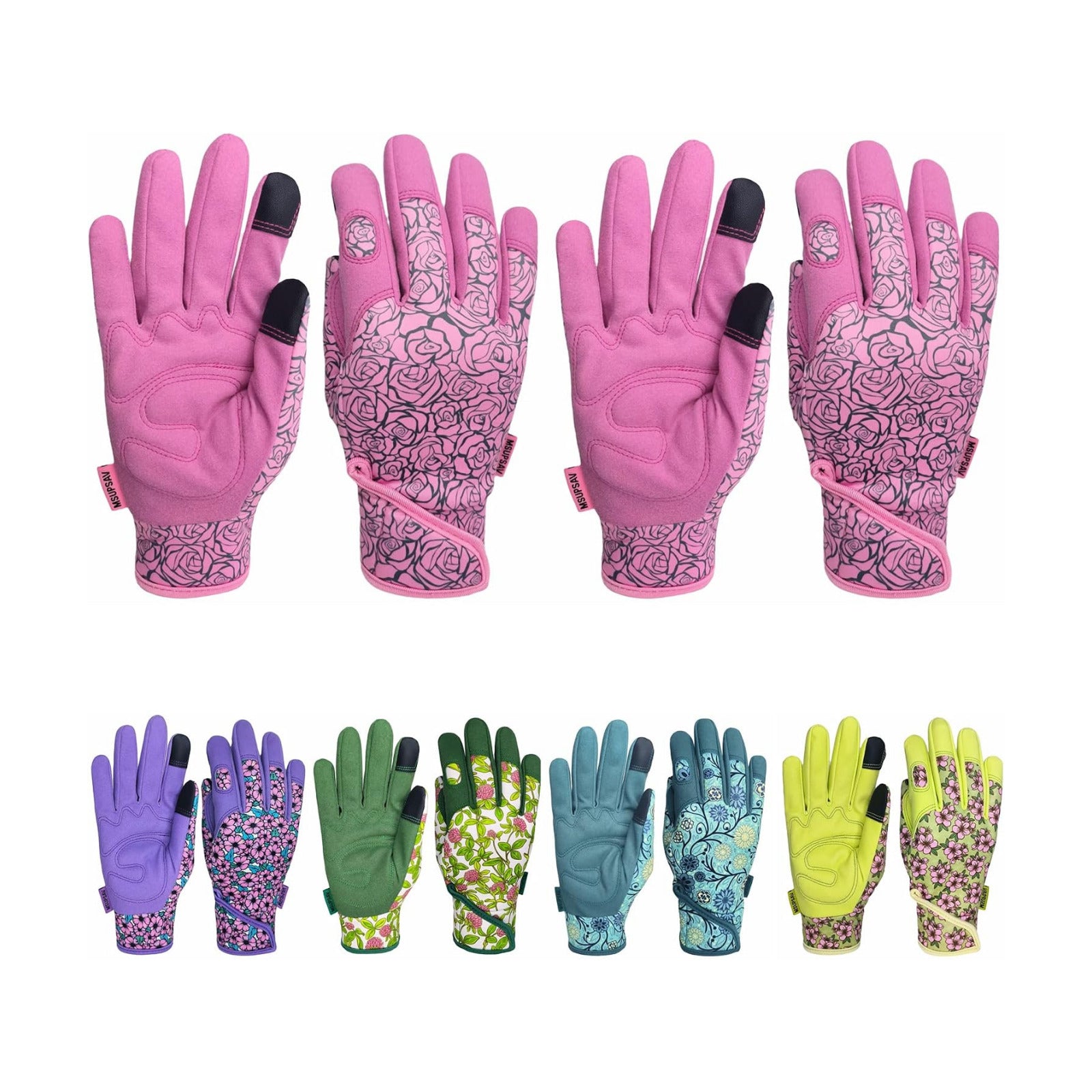 Cute Pattern Gardening Gloves,Thornproof Garden Glove,Gardener Gift | Gardening Gifts for Women,Touchscreen,Tender