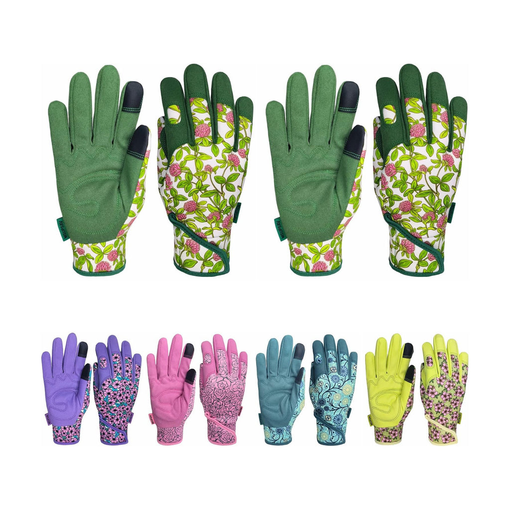 Cute Pattern Gardening Gloves,Thornproof Garden Glove,Gardener Gift | Gardening Gifts for Women,Touchscreen,Tender