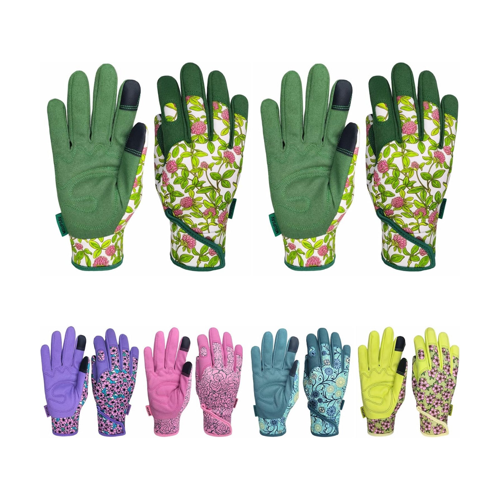 Cute Pattern Gardening Gloves,Thornproof Garden Glove,Gardener Gift | Gardening Gifts for Women,Touchscreen,Tender