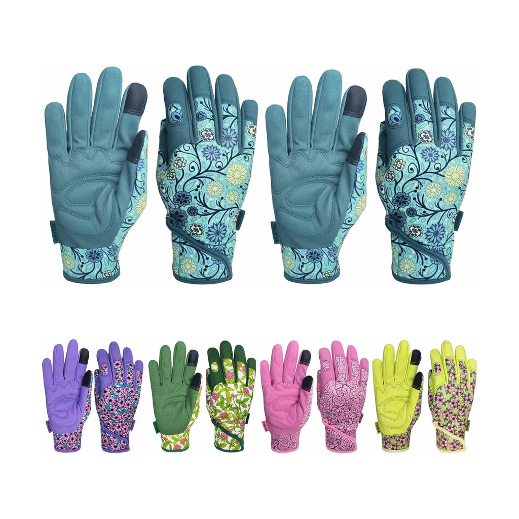 Cute Pattern Gardening Gloves,Thornproof Garden Glove,Gardener Gift | Gardening Gifts for Women,Touchscreen,Tender