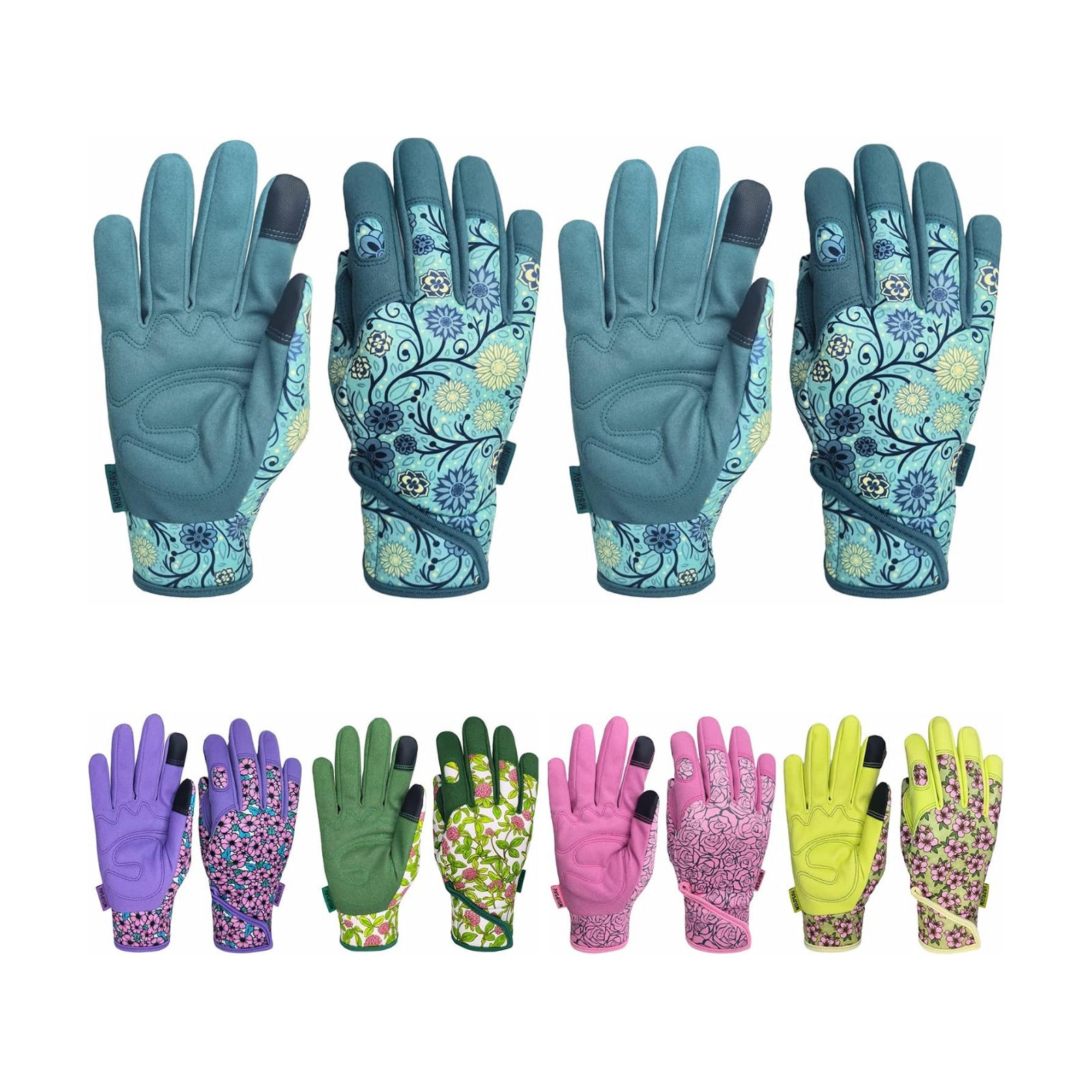 Cute Pattern Gardening Gloves,Thornproof Garden Glove,Gardener Gift | Gardening Gifts for Women,Touchscreen,Tender