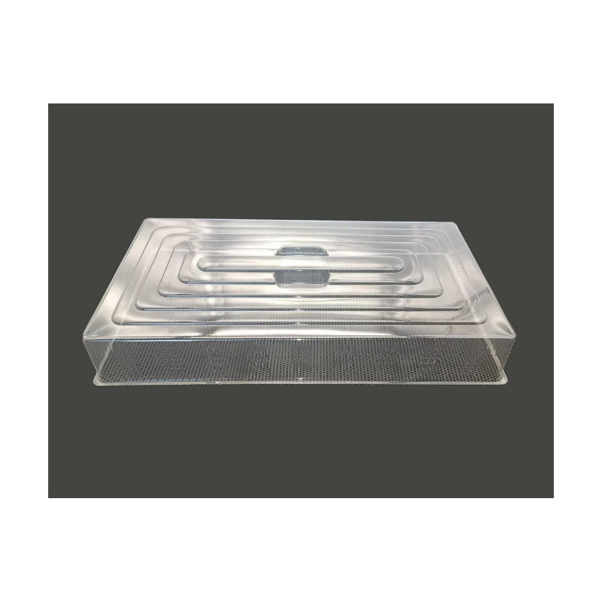 RooTrimmer 10 Pcs Humidity Dome, Plastic Clear Seed Starter Dome 1020 Tray Covers Humidifying and Insulating for Greenhouse Germination and Garden Growing (21.5"×11.5", 3.15" Height, 10-Pack)