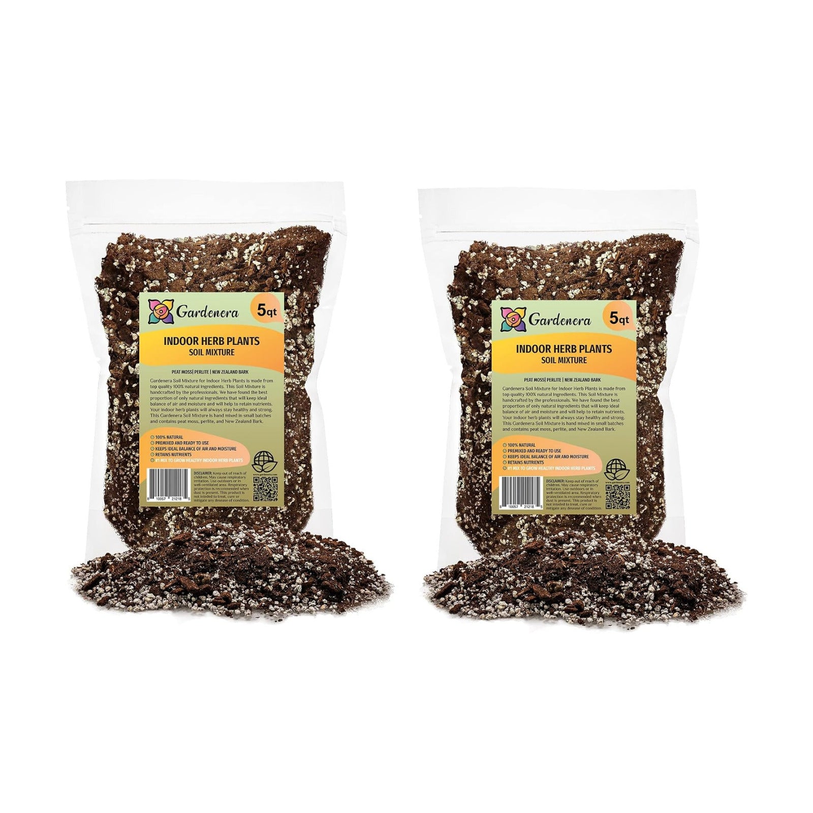 Soil Mixture for Indoor Herb Planters - 10 Quart - Specially Blended Soil Mixture for Planting and Growing Indoor