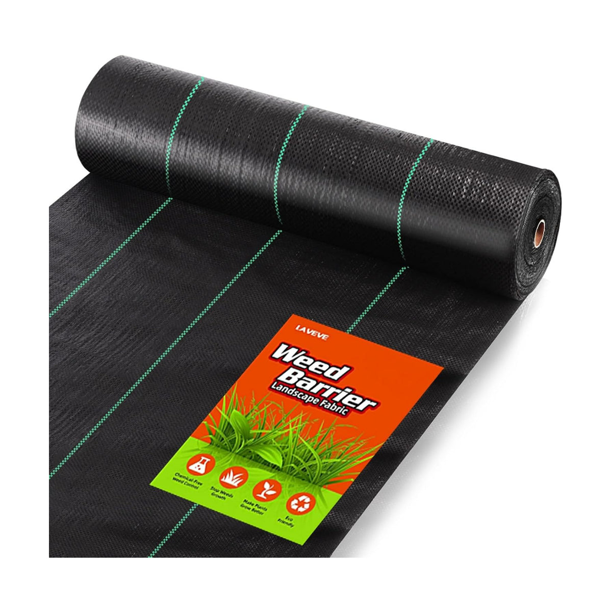 LAVEVE Heavy Duty Weed Barrier Landscape Fabric 6FT x 100FT