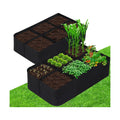 CJGQ Fabric Raised Garden Bed 4x2x1ft Garden Grow Bed Bags for Growing Herbs, Flowers and Vegetables 55 Gallon(2PACK)…