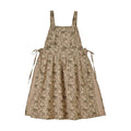 Japanese Cotton Linen Cross Back Apron with Pockets,Fashion Pinafore Dress for Gardening Painting Cleaning Cooking