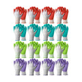 Irenare 16 Pairs Gardening Gloves Bulk for Women Breathable Rubber Coated Yard Garden Gloves Outdoor Protective with