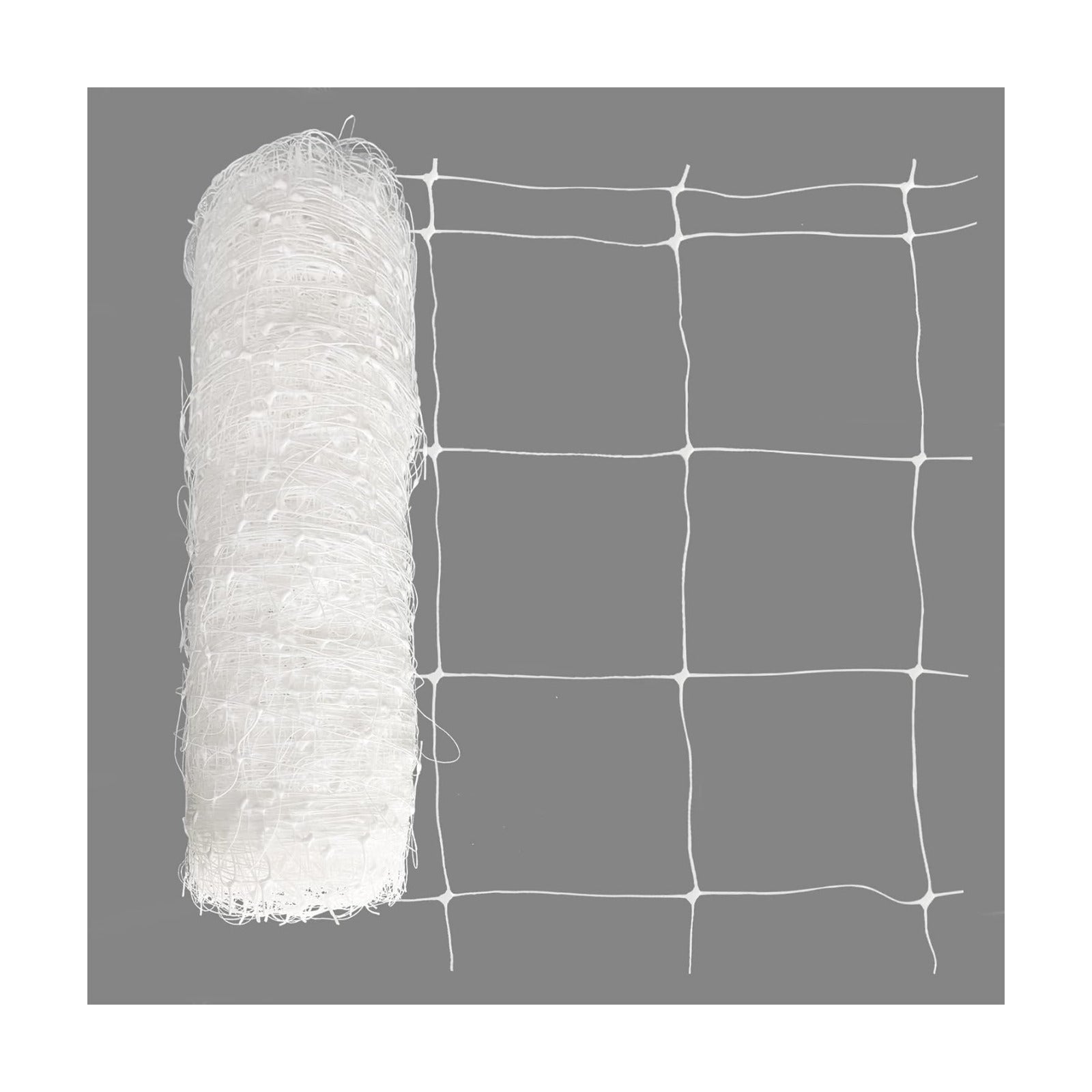 Toolazy Trellis Netting 47" x328' White - Heavy Duty 6" Mesh Plant Support Net for Climbing Vegetables, Garden Trellis