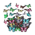 Giegxin 24 Pcs Monarch Butterfly Picks Artificial with Wire,Fresh Colors