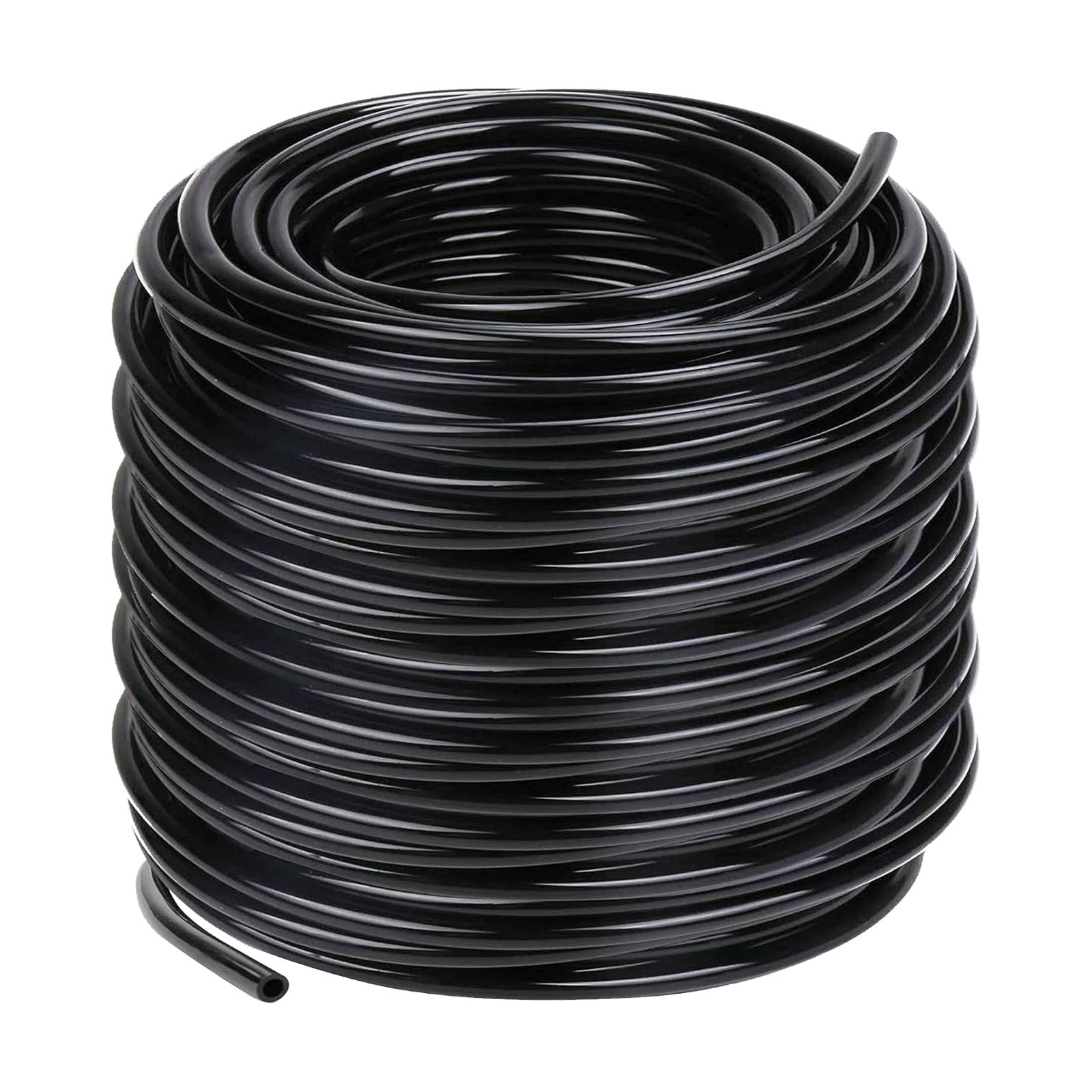 Hourleey Blank 200 FT Distribution Tubing Irrigation Drip Hose, 1/4 Inch Drip Line