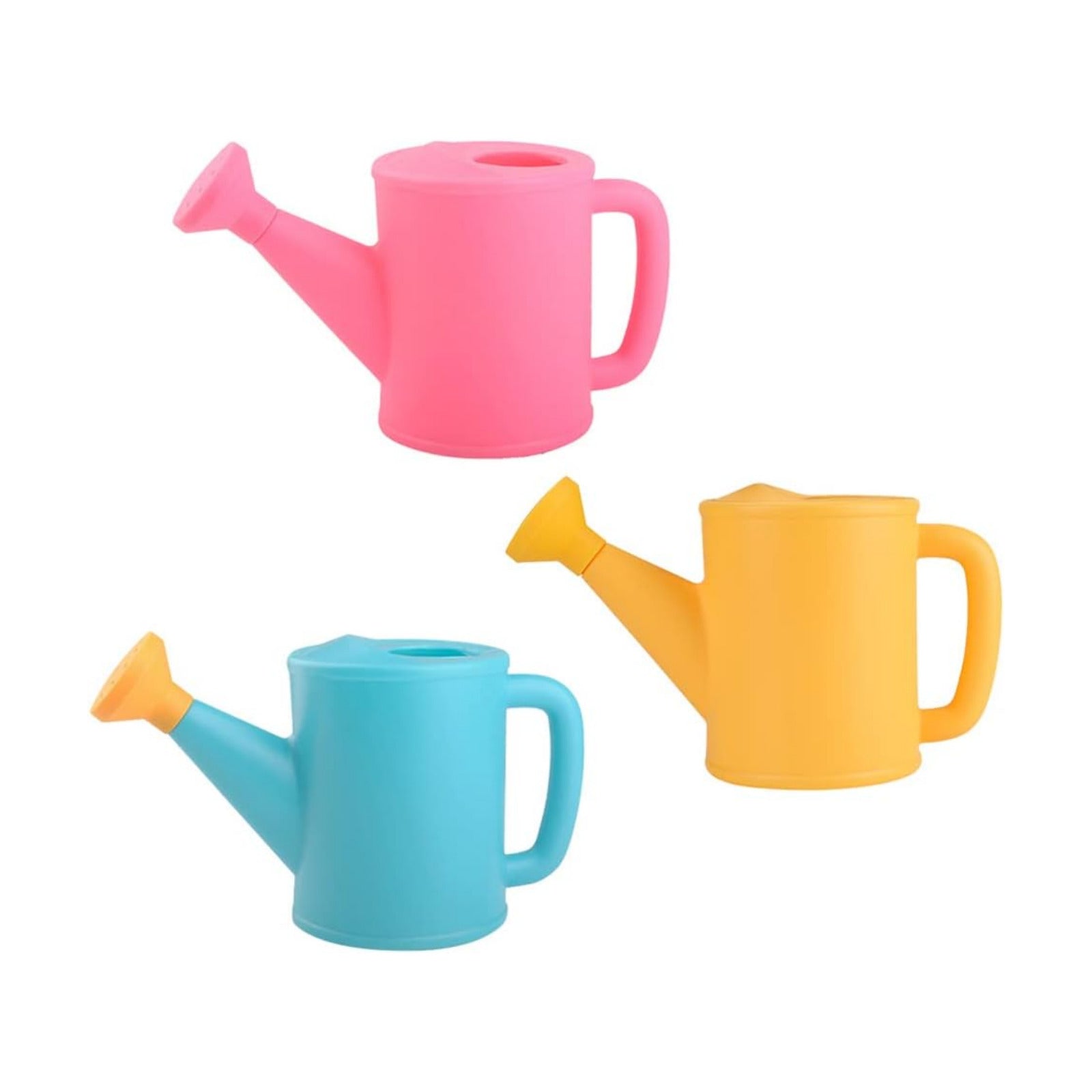 3 Pcs Watering Can Set, Small Plastic Beach Watering Can, 800ml | Ideal for Beach Sand Garden Play Time or Practical