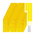 Qualirey 550 Pcs 7.9 x 4 Inch Yellow Sticky Traps for Plant Gnats Dual Sided Fruit Fly Sticky Traps for Indoors