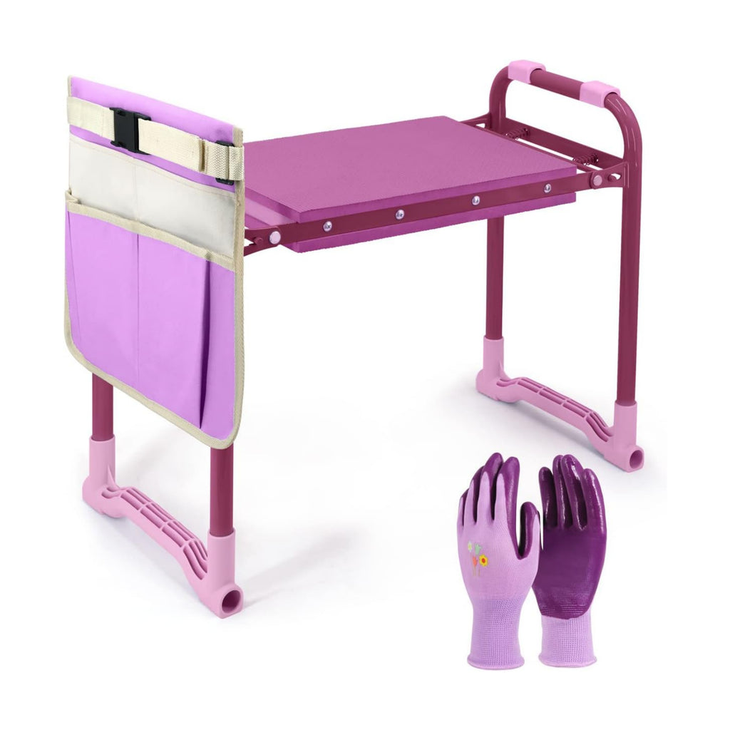 Garden Kneeler Upgraded, Gardening Kneelers Stool with Rugged & Sturdy Steel Frame, Garden Seat and Kneeler Bench with