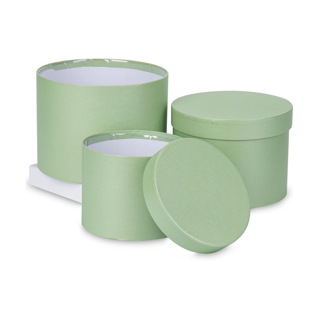 Mint Green Gift Box Round Gift Boxes with Lids Set of 3 Nesting Gift Boxes for Presents Assorted Sizes Flower Boxes for Arrangements Birthday Wedding Bridesmaid Graduation Christmas Party Gift Bags