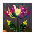 Outdoor Garden Decor Solar Spinners Lights - Metal Wind Spinner Solar Lights for Yard, Patio, Garden Lawn Oranments