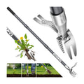 SOMOLUX 52'' Weed Puller Stand-up Weeder Weeding Tool for Gardening Heavy-duty Stainless Steel Claw with Long Metal