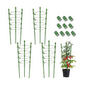 4 Packs 30inch Plant Support Cages with 3 Adjustable Support Rings- Small Tomato Cage for Pots Plant Holder for Home