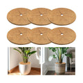 6 Pack Coconut Fiber Mulch Ring Tree Plant Protector Mat, 18 Inch | Natural Coco Coir Tree Mulch Ring Plant Pot Soil