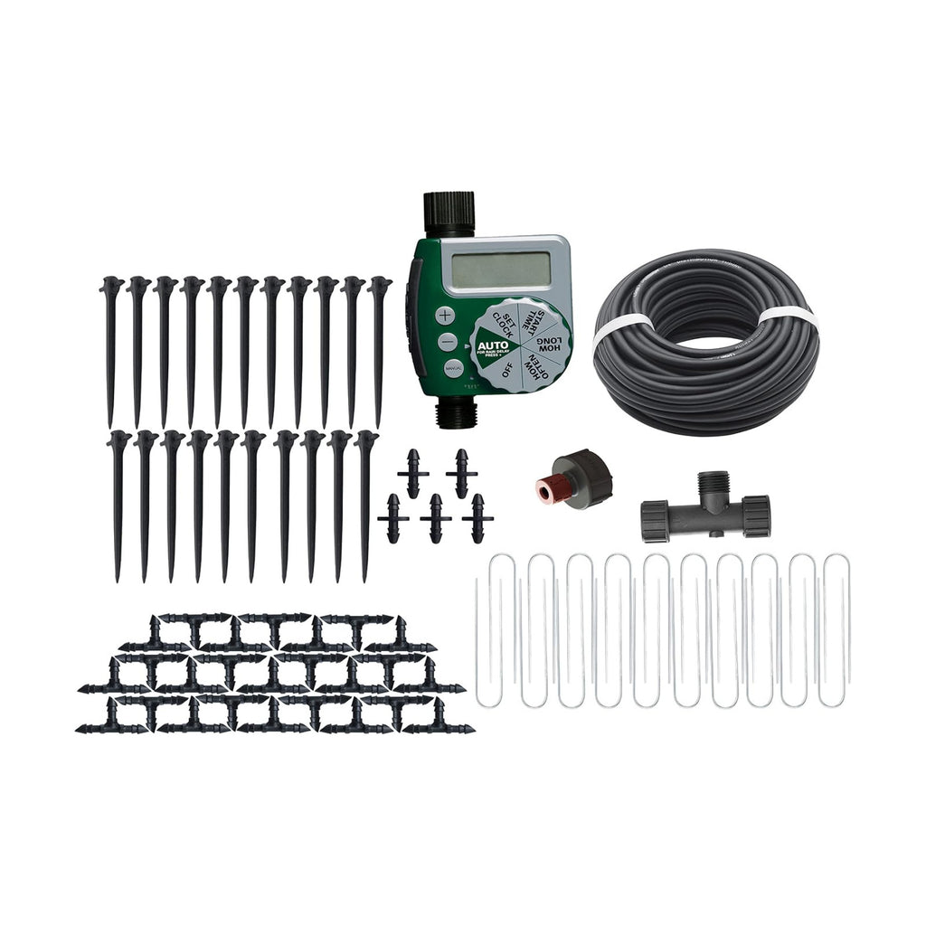Orbit 91945 Tomato Garden Drip Irrigation Watering Kit w/Automatic Watering Timer