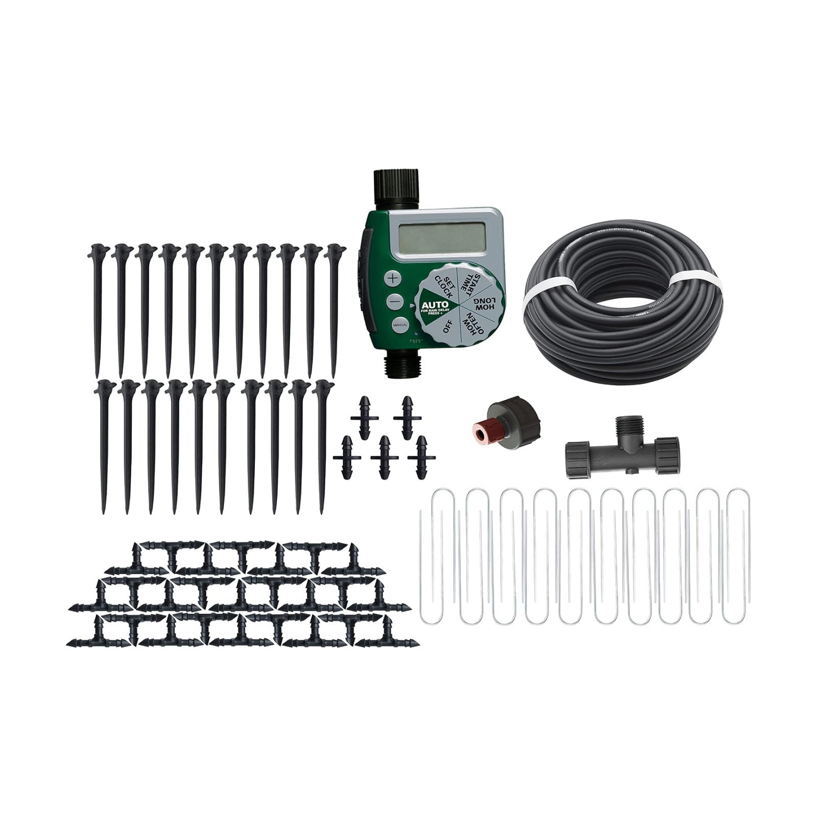 Orbit 91945 Tomato Garden Drip Irrigation Watering Kit w/Automatic Watering Timer
