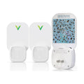 VEYOFLY Fruit Fly Traps Indoor Plug-in UV, Gnat Trap, 2 Device + 2 Refills | UV light attracts insects to glue cards